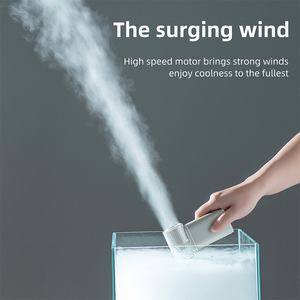 พัดลมพกพาแบบพับได้ โครงโลหะ ใช้พลังงาน USB ชาร์จซ้ำได้ แบตเตอรี่ 3600mAh พร้อมระบบทำความเย็นแบบไอซ์  หน้าจอดิจิตอล สำหรับใช้งานกลางแจ้ง โรงแรม ท่องเที่ยว แคมป์ปิ้ง - Product Image 3