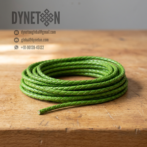 9mm Braided <b>Leather</b> Cord for Jewelry Making Necklace <b>Bracelets</b> Fashion Accessories Full-Grain Original <b>Leather</b> Material - Product Image 1