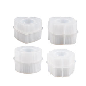 YS rayé brûleur d'encens moule résine béton brûleur d'encens pot Silicone moule bricolage ciment gypse aromathérapie pot Silicone moule - Product Image 5