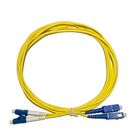 Cable de Fibra Óptica Monomodo LC-SC Personalizado, OS2 9/125μm, Dúplex, Alta Compatibilidad para Conexión de Dispositivos de Red de Puertos Mixtos