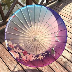 Parasol fluorescent personnalisé UV lueur en tissu nylon parapluie Rave ventilateur à main pour - Product Image 3