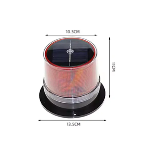 Luz de Advertencia de Tráfico LED Solar, Luz Estroboscópica Intermitente, <span class=keywords><strong>Baliza</strong></span> Solar para Vehículos, Farola Solar - Product Image 3