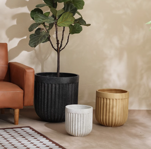 Creativo zigzag redondo Estilo nórdico moderno Simple paisaje arte hecho a mano magnesio arcilla <span class=keywords><strong>maceta</strong></span> - Product Image 1