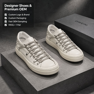 Zapatillas de Diseño de Lujo para Hombre y Mujer, de Cuero de Alta Calidad, Estilo Vanguardista, Nuevas - Product Image 1