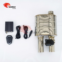 Kit de silencieux d'échappement universel à valve électrique à haut débit en acier inoxydable avec télécommande 2,5 2,75 3 3,5 pouces