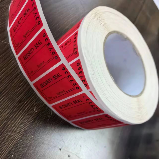 Custom Tamper Evident Security Seal Label Void Open Anti-Counterfeit Sticker Serial Number Self Adhesive Void Security Sticker