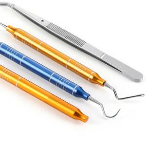 Kit d'examen dentaire de qualité supérieure en gros – Instruments dentaires en acier inoxydable pour dentistes et étudiants, pinces et kit d'hygiène buccale manuel - Product Image 1