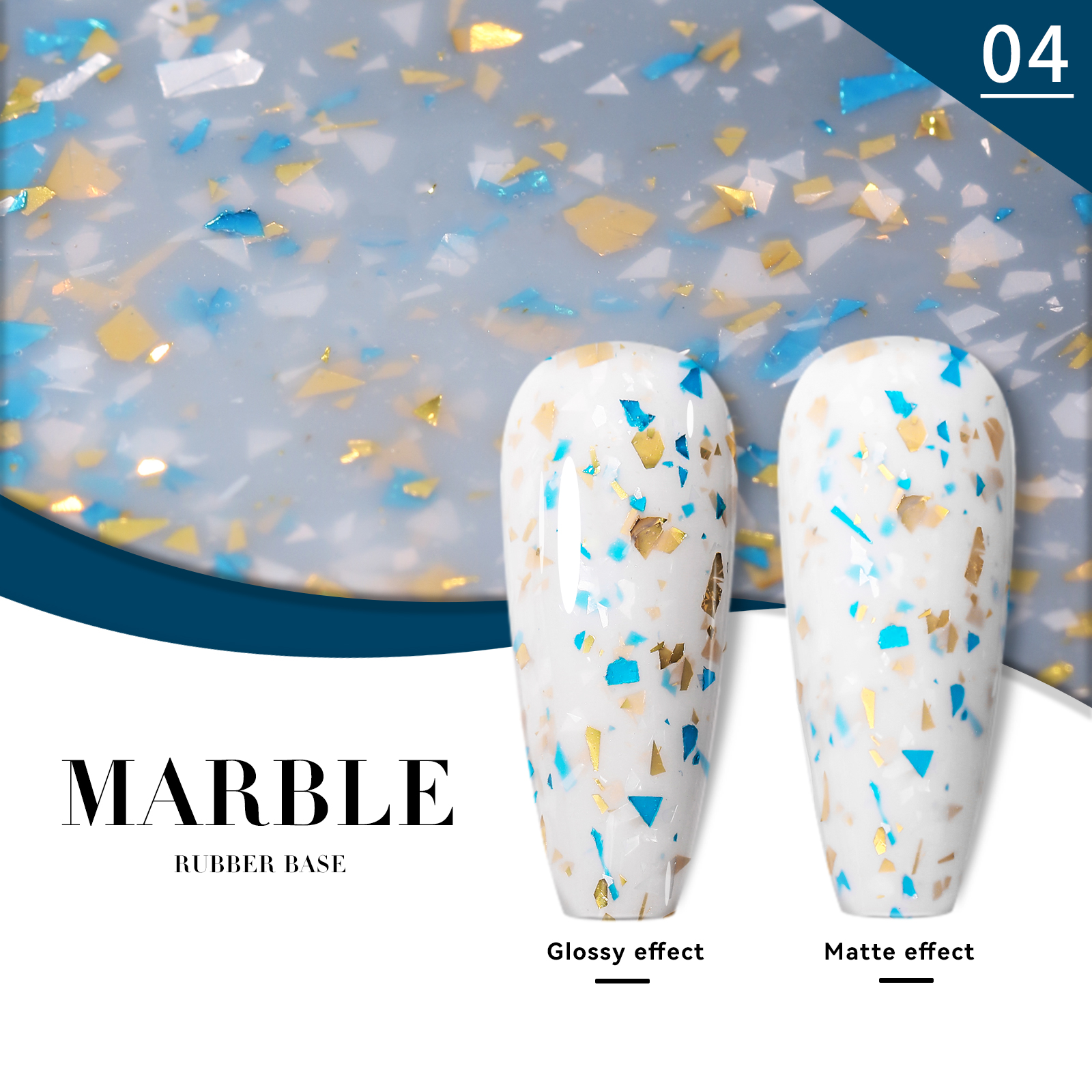 #04 Base en caoutchouc marbré