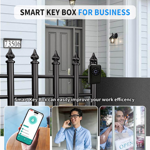 <span class=keywords><strong>Caja</strong></span> de Seguridad Inteligente 5 en 1 con Huella Dactilar, Tarjetas IC, Código de Acceso, Control por Aplicación, para <span class=keywords><strong>Llaves</strong></span> de Coche, Color Negro, <span class=keywords><strong>Caja</strong></span> de Seguridad para <span class=keywords><strong>Llaves</strong></span> de <span class=keywords><strong>Airbnb</strong></span>, <span class=keywords><strong>Caja</strong></span> de Seguridad en la Nube para <span class=keywords><strong>Airbnb</strong></span> - Product Image 6