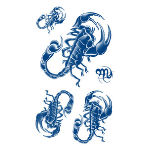 Tatuaje Temporal Ecológico Azul Oscuro con Transferencia de Agua, Diseño Sexy a Base de Plantas con Genipina y Jugo de Jagua, Resistente al Agua, Semipermanente - Product Image 4