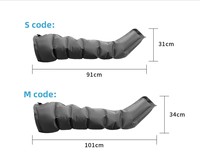 Appareil de massage à compression d'air électrique automatique portable à 6 chambres pour la thérapie et la récupération sportive, bottes de massage pour pieds, mollets et jambes