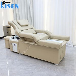 Kisen Commercial Shampoo <b>Bed</b> for Head Spa Foot Bath Salon Massage Table Pedicure Chair Electric Adjustable Backrest on Sale - Product Image 2