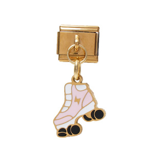 Fashion Charm Bracelet Stainless Steel Modular Pendant DIY Jewelry Accessories Dog Paw Roller Skate Design - Product Image 5