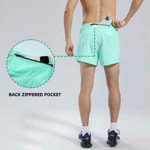 Pantalones cortos deportivos OME con logo personalizado para hombre, ligeros, transpirables, para correr, maratón y entrenamiento. - Product Image 3