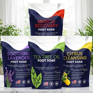 Sel de Bain de Pieds à la Lavande Epsom – Relaxant, Minéral, Anti-Stress, Améliore le Sommeil, Adoucit les Callosités et Peaux Sèches et Rugueuses – Vente en Gros OEM - Product Image 1