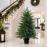 Sapin de Noël en cyprès de 90 cm, neuf, de haute qualité, écologique, détachable, en PE pur, pour table, ornements durables et imperméables