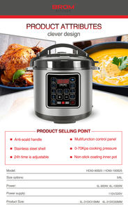 <span class=keywords><strong>Olla</strong></span> <span class=keywords><strong>a</strong></span> <span class=keywords><strong>Presión</strong></span> Eléctrica Multifuncional de <span class=keywords><strong>Acero</strong></span> <span class=keywords><strong>Inoxidable</strong></span> de 6 <span class=keywords><strong>Litros</strong></span>, <span class=keywords><strong>Olla</strong></span> Arrocera Eléctrica Automática - Product Image 6