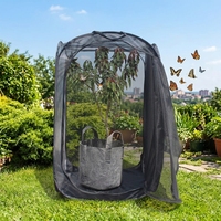 Maisonnette Portable et Respirante pour Petits Animaux, en Polyester Zippé, Idéale pour Insectes, Reptiles, Papillons - Utilisation Intérieure et Extérieure