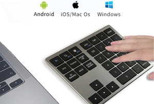 35 phím số bàn phím 2.4G + BT dual-chế độ số bàn phím câm Tương thích với điện thoại di động và máy tính - Product Image 2