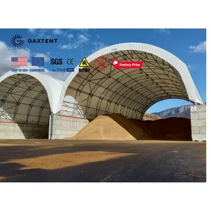 12x30 Double Truss Outdoor Ware House Storage Trade Dome Canvas Heavy Duty Steel Container Truss Shelters for Animal Agriculture - Product Image 2