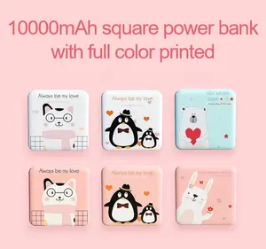 Logotipo personalizado de desenhos animados abs, <span class=keywords><strong>mini</strong></span> powerbank portátil abs, 10000 mah, bateria ao ar livre, carregador diy, 10000 mah, carregador - Product Image 2