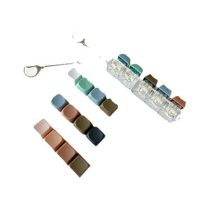 พลาสติกคลายเครียด คีย์บอร์ดแมคคารอนแบบกลไก ของเล่นพวงกุญแจบีบได้ - Product Image 5