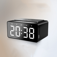 Muziekspeler Retro Bluetooth-luidspreker Nieuwste vintage klassieke 15W 10W draadloze oplader Grote volume wekker Draagbare luidspreker