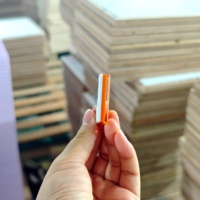 Jeu de Mahjong en Acrylique Gravé Orange Néon, Cubes de Rummy, Jeu de Table Moderne pour Amateurs de Jeux de Société