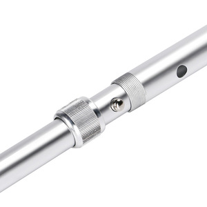 Adjustable Aluminum Alloy Single Leg <b>Crutch</b> Height Adjustable <b>Walking</b> Aid Medical Device Mountaineering Cane Silver - Product Image 3