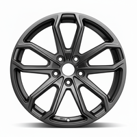 Jantes en alliage multi-rayons Flow Formed Racing, finition or foncé, monobloc, pour voitures particulières