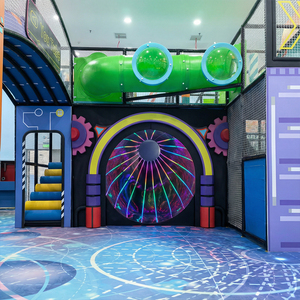 Parque Infantil Personalizado, Equipo de Juego Interior <span class=keywords><strong>para</strong></span> Niños, Equipo de Juego Interior Suave <span class=keywords><strong>para</strong></span> Niños con Tobogán Gigante y Castillo - Product Image 3