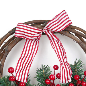 <span class=keywords><strong>Couronne</strong></span> <span class=keywords><strong>de</strong></span> Noël Artificielle <span class=keywords><strong>Personnalisée</strong></span> <span class=keywords><strong>de</strong></span> Haute Qualité 30 cm, Prix d'Usine, pour Décoration Intérieure <span class=keywords><strong>de</strong></span> la Maison - Product Image 2