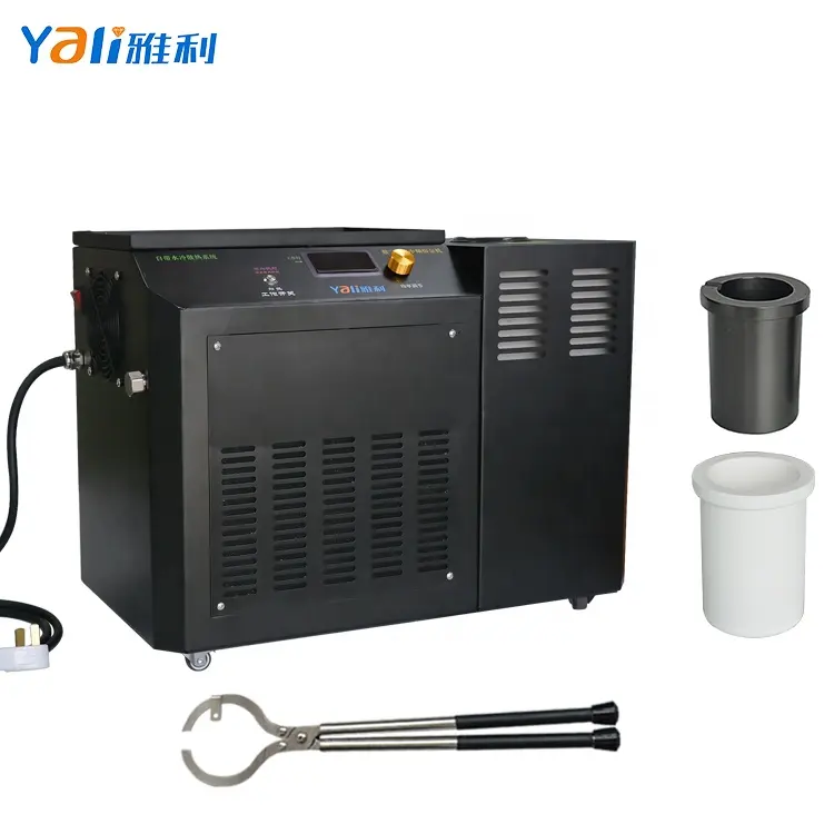 1KG 1600 Degree 220V Hot Melting Machine Steel Melting Furnace Mini Automatic Electrical Gold Melting Furnace