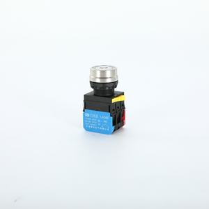 Interrupteur à bouton-poussoir étanche IP65 LA38-D 22mm, à retour, momentané, verrouillable, auto-réinitialisable/verrouillable, encastré plat, arrêt d'<span class=keywords><strong>urgence</strong></span>, démarrage - Product Image 1