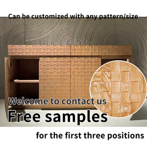 Panneaux muraux en bois massif pour la décoration intérieure, grain de bois moderne, béton MCM 3D pour la maison, le bureau et l'hôtel - Product Image 6