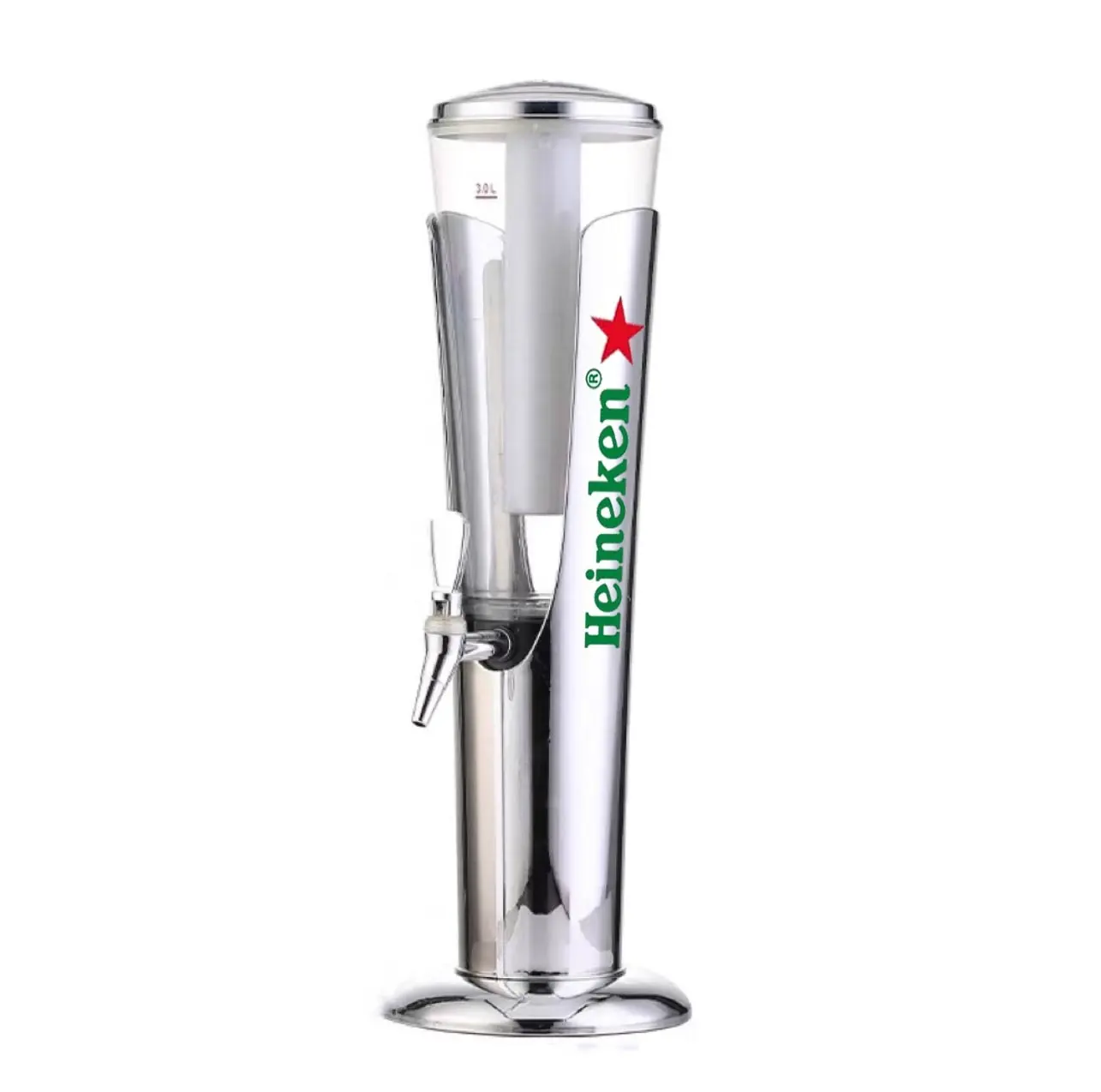 KHÁCH SẠN thương mại nước ép trái cây Dispenser 3L bia Dispenser bia tháp nước giải khát Dispenser với Ice Ống Hot LED ánh sáng Tháp bia
