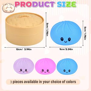 Juguete Blandito de Vaporera de 8.5CM/3.4 Pulgadas, Juguete Blandito Taba para Niños y Adultos, No Comer, Por Favor - Product Image 3