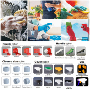 Factory <strong>Cheap</strong> Price 28 400 410 415 Household Cleaning PP Plastic Black Strong <strong>Foam</strong> <strong>Spray</strong> <strong>Trigger</strong> Sprayer Pump