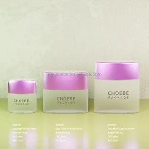 2024 new Thin portable transparent bottle skin care sunscreen Face Cream plastic empty bottle cosmetic jar with lids