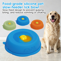 Mangeoire rotative anti-déversement en silicone écologique de qualité alimentaire pour animaux de compagnie, supplément liquide pour chiens, chats et autres animaux