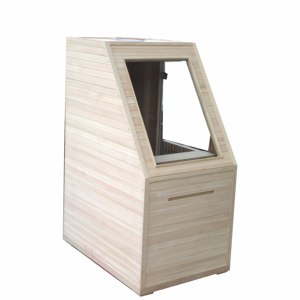 Sauna Infrarroja Moderna para Espacios Pequeños, Sauna Eléctrica Portátil de Madera Maciza de Hemlock para Uso en el Hogar o Apartamento - Product Image 2