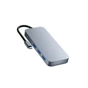 Lecteur de carte SD/TF PD Docking ordinateur portable 7 ports C Type Dongle Station Type C vers HDMI adaptateur Port USB