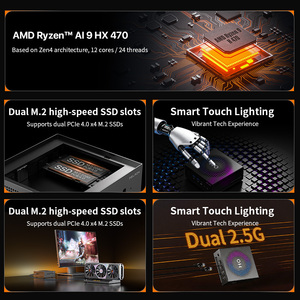 Peladn <span class=keywords><strong>HO5</strong></span>เรือธง Mini PC AMD Ryzen Ai 9 HX 470 12คอร์24สุดยอดการเล่นเกมและมัลติทาสกิ้ง - Product Image 2