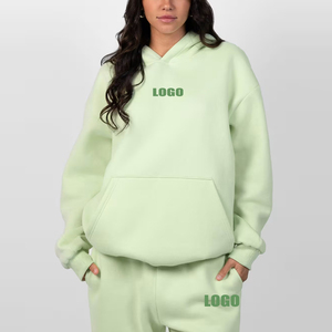 Sudadera con Capucha Personalizada con Logotipo, Transpirable, para Entrenamiento, de Algodón Grueso, Talla Grande, para Mujer - Product Image 4