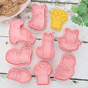 Early Riser Cartoon Cat Paw Cookie Cutter Moule à biscuits en plastique pour la cuisson au fondant et la pâtisserie - Product Image 3