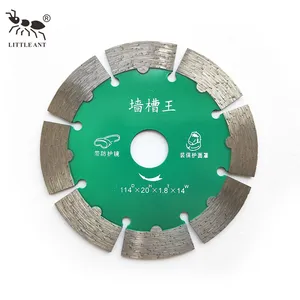 LITTLE ANT 115 mm Diamond V Groove Wall Cutting Disc Circular Saw Blade para Concreto 4 Polegadas com Proteger Dentes