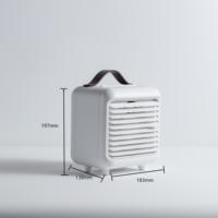 Nouveau ventilateur USB sans pales 2025 avec lumière UV, moteur DC, contrôle tactile, minuterie, mini, design élégant, électrique, faible bruit, 3 vitesses, portable