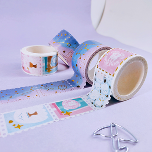 Ruban adhésif imprimé personnalisé, tampons vintage découpés, fabricant de ruban washi - Product Image 5