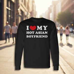 Camiseta de manga larga I Love My Hot Asian Boyfriend - Product Image 3