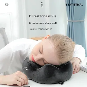 <b>Neck</b> Pillow Airplane Car Pillow Travel Healthcare Soft Travel Pillow U Shaped Nap <b>Neck</b> <b>Cushion</b> PP Cotton - Product Image 4